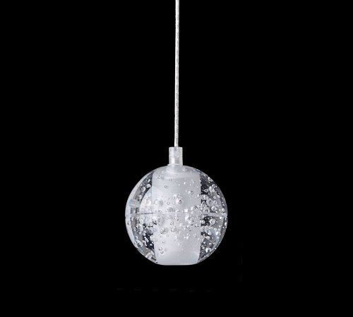 Светильник подвесной GASPAR SP9 D300 WHITE Crystal Lux прозрачный 9 ламп, основание белое в стиле современный  фото 2